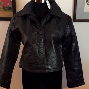 Leather Jacket Medium Cropped